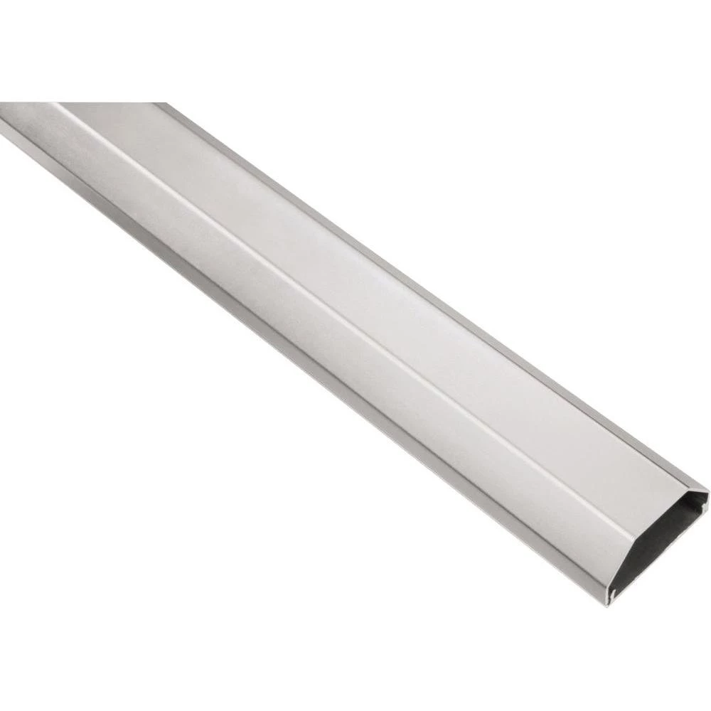 Aluminijski kabelski kanal, uglasti 110/5/2,6 cm, srebrni slika