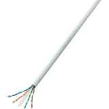 Mrežni kabel Conrad, CAT 6, CCA (aluminij, prevučen bakrom), zapakiran, bel, 10