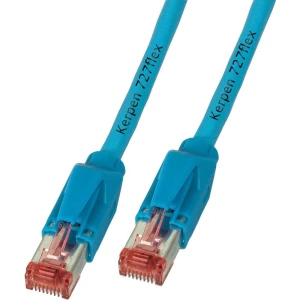 RJ45 mrežni kabel CAT 6 S/FTP [1x RJ45 utikač - 1x RJ45 utikač] 0.50 m plavi nez slika