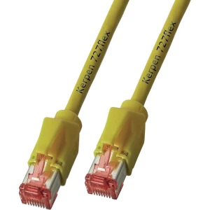 RJ45 mrežni kabel CAT 6 S/FTP [1x RJ45 utikač - 1x RJ45 utikač] 3 m žuti nezapal slika