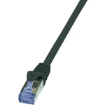 RJ45 mrežni kabel CAT 6A S/FTP [1x RJ45 utikač - 1x RJ45 utikač] 0.50 m crni nez