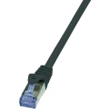 RJ45 mrežni kabel CAT 6A S/FTP [1x RJ45 utikač - 1x RJ45 utikač] 2 m crni nezapa slika