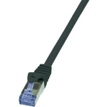 RJ45 mrežni kabel CAT 6A S/FTP [1x RJ45 utikač - 1x RJ45 utikač] 2 m crni nezapa