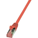 RJ45 mrežni kabel CAT 6A S/FTP [1x RJ45 utikač - 1x RJ45 utikač] 0.25 m crveni n