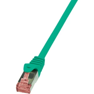 RJ45 mrežni kabel CAT 6A S/FTP [1x RJ45 utikač - 1x RJ45 utikač] 1 m zeleni neza slika