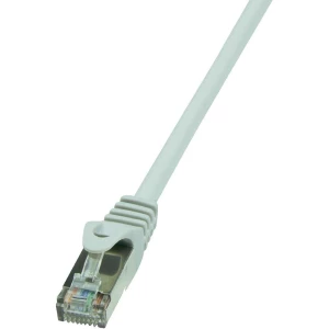 RJ45 mrežni kabel CAT 6 F/UTP [1x RJ45 utikač - 1x RJ45 utikač] 3 m sivi zaštiće slika
