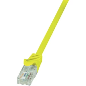 RJ45 mrežni kabel CAT 6 U/UTP [1x RJ45 utikač - 1x RJ45 utikač] 1 m žuti zaštiće slika