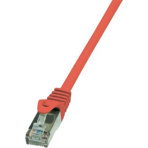 RJ45 mrežni kabel CAT 5e F/UTP [1x RJ45 utikač - 1x RJ45 utikač] 1 m crveni zašt slika