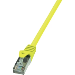 RJ45 mrežni kabel CAT 5e F/UTP [1x RJ45 utikač - 1x RJ45 utikač] 0.50 m žuti zaš slika