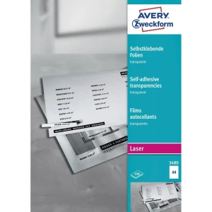 Prozirna samoljepljiva folija 3480 Avery-Zweckform DIN A4, 100 kom. slika