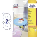 Avery Zweckform naljepnice za CD-e L6043-25, standardne, 50 kom., tinta, laser, slika