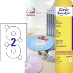 Avery Zweckform naljepnice za CD-e L6043-25, standardne, 50 kom., tinta, laser,