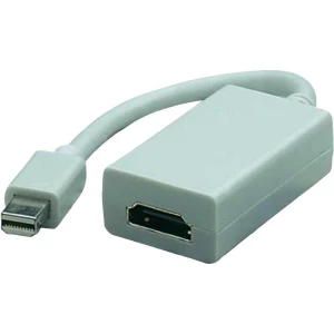 HDMI/DisplayPort adapter [1x Mini-DisplayPort-utikač <=> 1x HDMI-utičnica] bijel slika