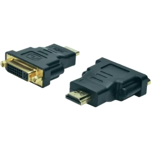 HDMI/DVI adapter Digitus [1x HDMI-utikač <=> 1x DVI-utičnica 24+5pol.] crn slika