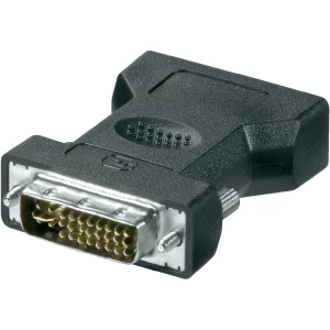 DVI/VGA adapter Goobay [1x DVI-utikač 24+5pol. <=> 1x VGA-utičnica] crn slika