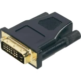 HDMI/DVI adapter Conrad [1x HDMI-utičnica <=> 1x DVI-utikač 24+1pol.] crn