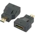 HDMI adapter [1x HDMI utikač D Micro <=> 1x HDMI ženski konektor C mini] crna, p