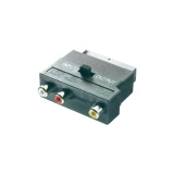 inč/SCART adapter SpeaKa Professional [3x Činč-utičnica <=> 1x SCART-utikač] pre