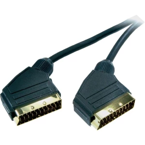 SCART TV, prijemnik (receiver) priključni kabel [1x SCART-utikač 1x SCART-utikač slika