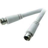 SAT priključni kabel [1x F-utikač - 1x F-utikač] 1.50 m 90 dB bijeli SpeaKa Prof