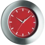 Zidni sat TFA, analogni, 300 x 41 mm, aluminij (češljani), crveni
