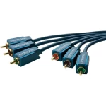 Priključni kabel činč AV [3x činč utikač - 3x činč utikač] 10 m clicktronic plav