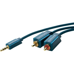 Jack / činč audio priključni kabel clicktronic [1x jack utikač 3.5 mm - 2x činč slika