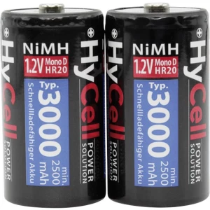 Mono (D) NiMh baterija HR20 HyCell 3000 mAh 1.2 V 2 komada slika
