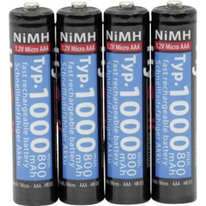 Mikro (AAA) NiMh baterija HR03 HyCell 1000 mAh 1.2 V 4 komada slika