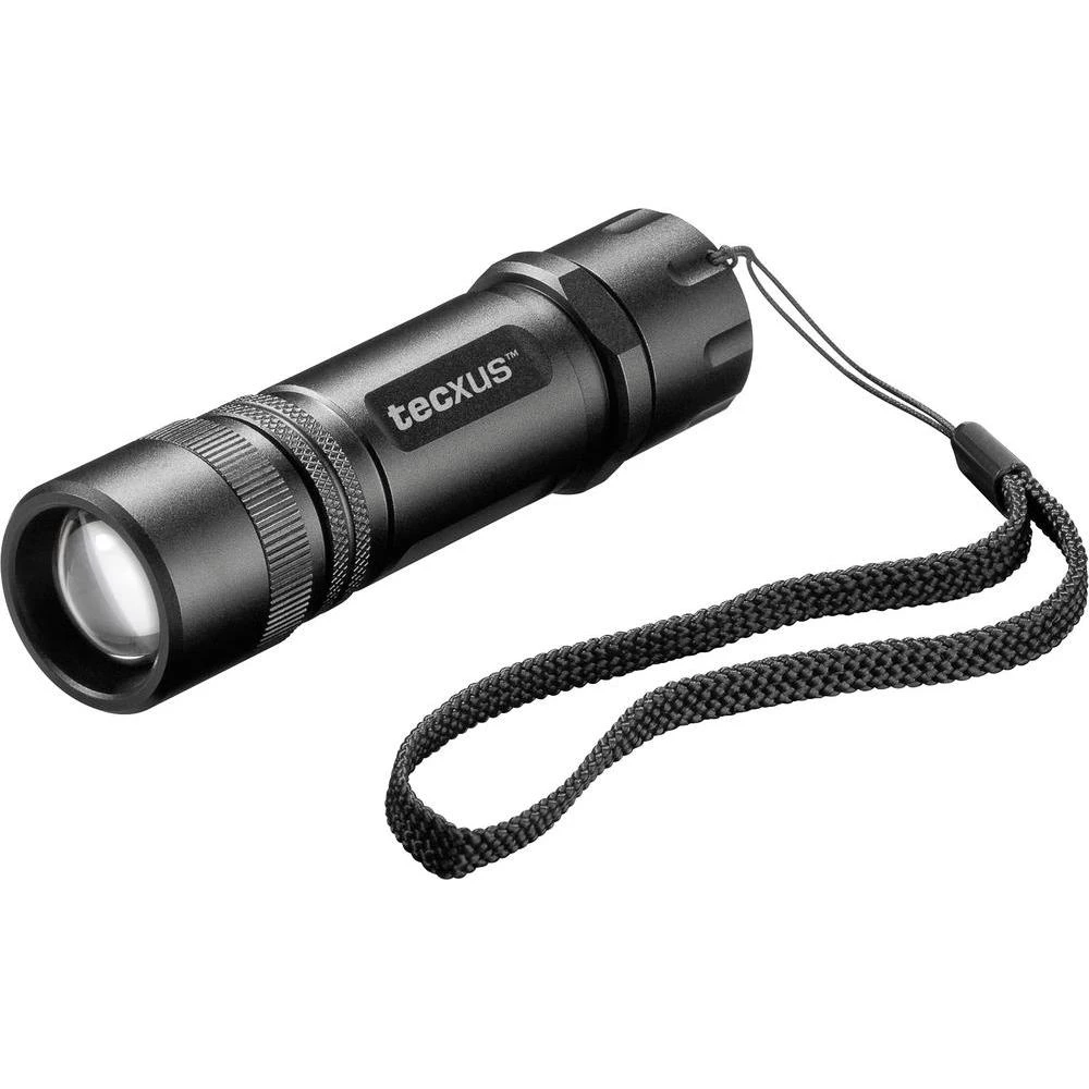 LED mini džepna svjetiljka Tecxus X130 napajanje na baterije 140 lm 75 g crna (e slika