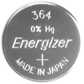 Gumbasta baterija 364 Energizer srebro-oksidna SR60 23 mAh 1.55 V 1 komad slika