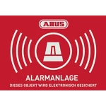 Naljepnica upozorenja Alarm ABUS sa ABUS Logo 148 x 105 mm AU1422