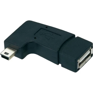 USB 2.0 adapter Renkforce [1x USB 2.0 utikač Mini-B - 1x USB 2.0 utičnica A] crn slika