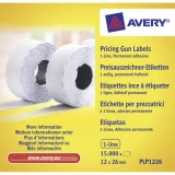 Etikete za cijene za ručni aparat Avery-Zweckform PLP1226 26 x 12 mm trajne 1500