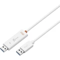 Preklopni/podatkovni link kabel Wormhole j5create USB 3.0 bijela 1,5 m slika