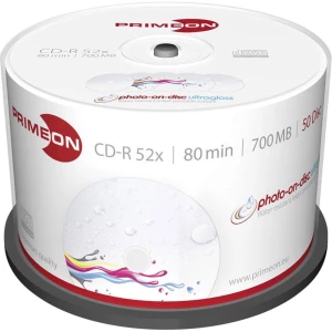 CD-R 80 Primeon 700 MB 2761109 okrugla kutija, ispisivi, sjajna površina, vodoot slika