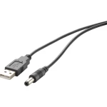 USB 2.0 priključni kabel Renkforce [1x USB 2.0 utikač A - 1x DC utikač 5.5 mm] 1