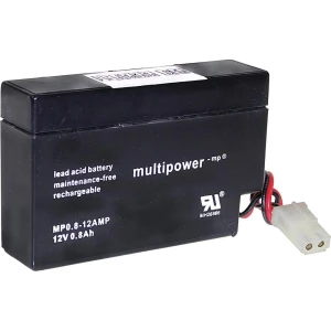 Olovni akumulator 12 V 0.8 Ah multipower MP0,8-12AMP A9709 olovo (AGM) (Š x V x slika