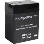 Olovni akumulator 6 V 13 Ah multipower MP13-6 A96801 olovo (AGM) (Š x V x DB) 10