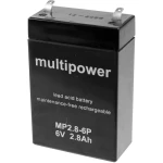 Olovni akumulator 6 V 2.8 Ah multipower MP2,8-6P A96241 olovo (AGM) (Š x V x DB)