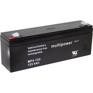 Olovni akumulator 12 V 4 Ah multipower MP4-12D A97402 olovo (AGM) (Š x V x DB) 1 slika