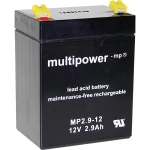 Olovni akumulator 12 V 2.9 Ah multipower MP2,9-12 A97275 olovo (AGM) (Š x V x DB