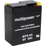 Olovni akumulator 9 Ah multipower MP9-6A A9680 olovo (AGM) (Š x V x DB) 97 x 118