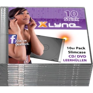 Prazne kutije za CD/DVD Xlyne tanke kutije paket od 5 komada slika