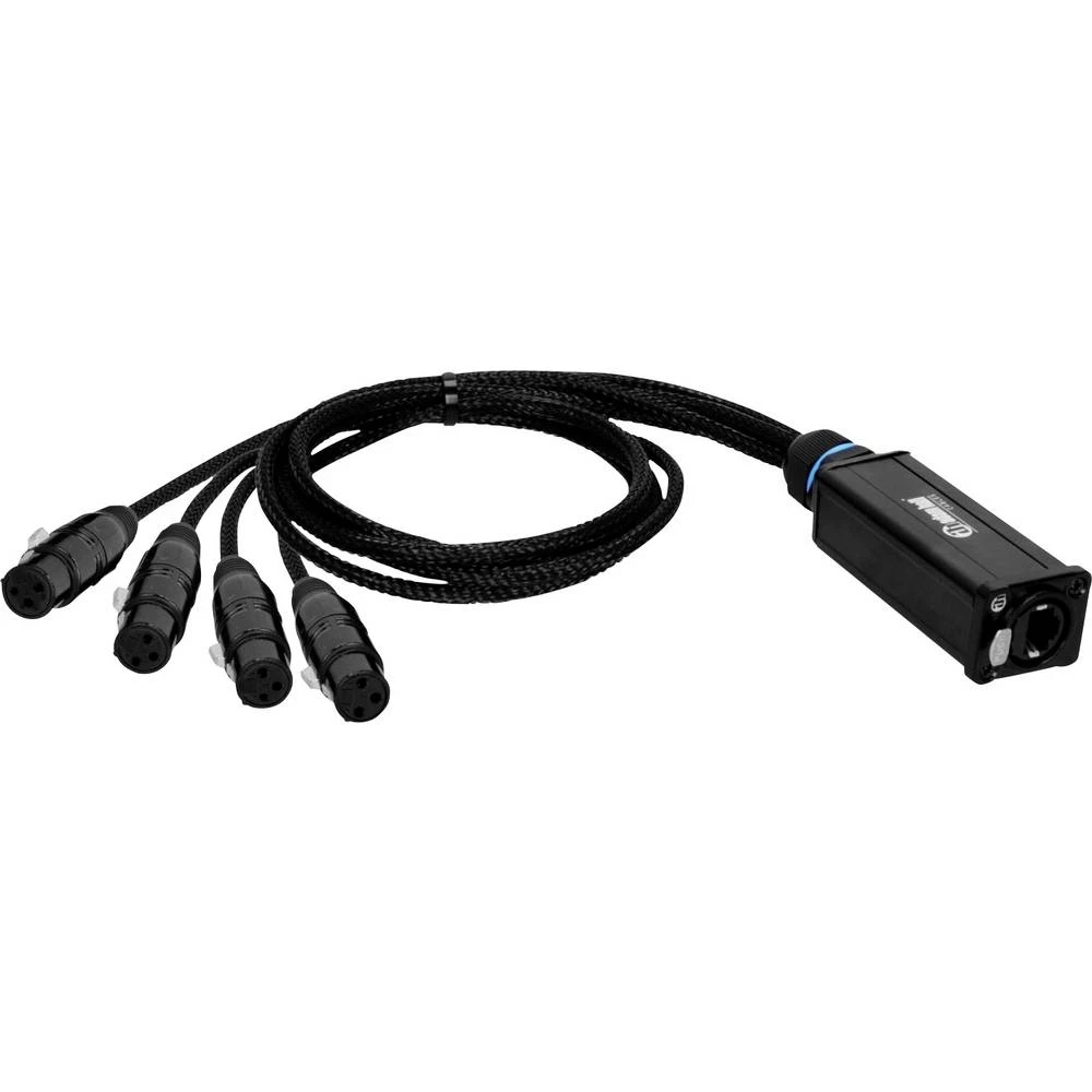 DEFENDER by Adam Hall K4CATBOXXF3 DMX, audio adapter [1x RJ45 - 4x XLR utičnica 3-polna] 0.3 m slika