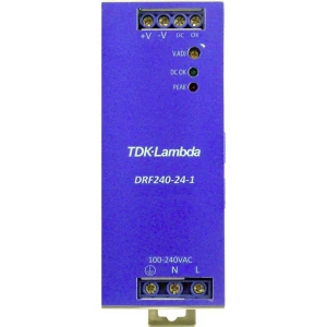 Adapter napajanja za profilne šine (DIN-letva) TDK-Lambda DRF-240-24-1 24 V/DC 240 W 1 x slika