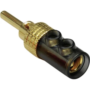 Banana utikač, ravan, promjer zatika: 4 mm crni BKL Electronic 0106008 1 kom. slika