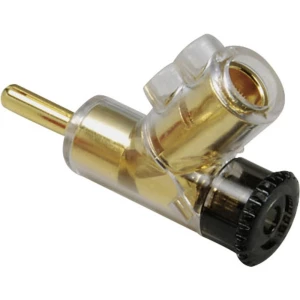 Banana utikač, ravan, promjer zatika: 4 mm crni BKL Electronic 0107008 1 kom. slika
