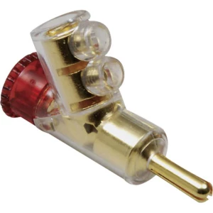 Banana utikač, ravan, promjer zatika: 4 mm crveni BKL Electronic 0107006 1 kom. slika