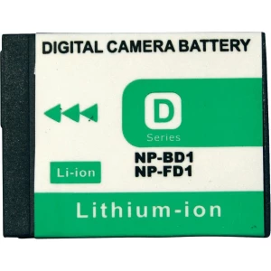 Baterija za kameru Conrad energy 3.6 V 650 mAh zamjenjuje originalnu bateriju NP-BD1, NP-FD1 slika